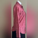 Levi's Levi’s Red White Floral Print Snap Button-Down Collard Long Sleeves Shirt Sz SP Photo 4