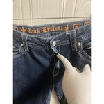 Rock Revival  Heather Jeans 34 Straight Blue Embroidered Studded Western Rodeo Photo 8