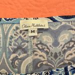 Olivia Matthews Blue & White Paisley Print Dress | Bell Sleeves | Classic Shift Photo 4