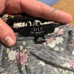 Iris Floral Sleeveless Ruched Tank Top Pink Size XL Photo 3