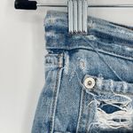 Rag and Bone  Women's Blue Heavy Rips Rolled Hem Distressed Denim Shorts‎ Size 24 Photo 5