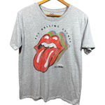 The Rolling Stones Vintage 1975 US Tour Short Sleeve Gray T-Shirt Photo 0