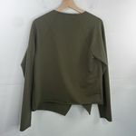 NYDJ  Open Front Sweatshirt Jacket Olive Green Small Photo 8