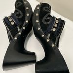 Laura Ashley Pennington Beaded Mules Black Silver Size 9 Photo 10