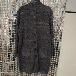 Woman Within  Black and White Knit Cardigan Photo 2