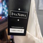 IvaNova Boutique Asymmetrical White and Purple Dress Ruffle Size 4 Photo 1