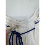 Honey Punch White Embroidered Long Sleeves Tassel Tie Tunic Dress Large Photo 1