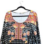 Avenue Midi Dress Womens 22 24 Multicolor Boho Artsy Art To Wear Scoop Stretch Photo 1