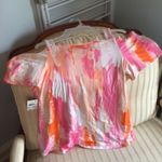 JM Collection Pink Gem Combo Cold Shoulder Tee in Medium Petite Photo 3