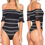Ronny Kobo Striped Crochet Lace Off Photo 1