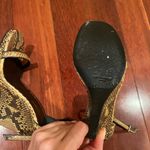 Saint Laurent  | Jane Python Wedge Sandals 105 mm Tan Brown Size 35 Photo 5