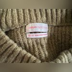 Urban Outfitters Women's Knit Cropped Sweater Balloon Sleeve Green Photo 5