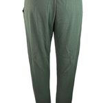 Terez Green High Rise Drawstring Waffle Knit Athleisure Jogger Pants Size S Photo 2