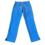 FIGS  Technical Collection blue high rise pockets scrubs small Photo 0