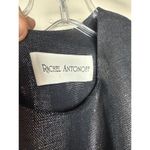 Rachel Antonoff Metallic Bow Front Sheath Dress Sz. 4 Silver Photo 4