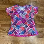 Vera Bradley  Scrub Top Women’s Sz Small Pink Floral Patchwork Nursing Medical‎ Photo 1
