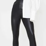 Pretty Little Thing Black Faux Leather Pants Photo 0