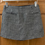 ZARA Black and White Plaid Mini Skort Photo 0
