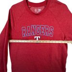 Campus Lifestyle Campus Lifestyle MLB Texas Rangers Baseball Graphic Sweatshirt Red Medium Photo 5