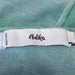 Adika Women's Blue Skull Keyhole V-Neck Short Sleeve Distressed Crop Shirt Top M Photo 3