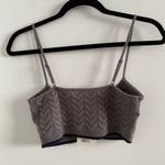 Favorite Daughter Grey & Navy Knit Lauren Bra Cropped Top Size XS New With Tag Gray Photo 10