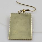 Swan Love 32 Cent Stamp Dangle Earrings Heart Gold Tone Postage Mail USA Photo 4