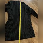 ZARA  Pinstripe Blazer Black Double Breasted Gold Buttons Tailored Old Money Photo 12