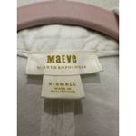 Maeve white blazer linen blend classic single-breasted design in a white Size XS Photo 5