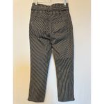 Rebecca Taylor La Vie  Striped Straight Jeans in Black Size 27 Photo 4