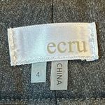 Ecru  Dress‎ Pants Womens Size 4 Slim Leg Trousers Mid Rise Career Office Gray Photo 4