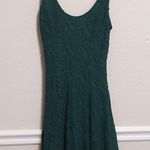 Teal Lace Skater Dress Size M Photo 2