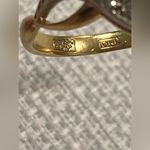 Vintage European Russian 18k (750) Yellow Gold Natural Diamond Ring Photo 5