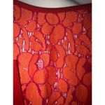 Black Halo Red Dress Size 4 Lace Sleeveless Midi Pencil Stretch Made USA LA Photo 8