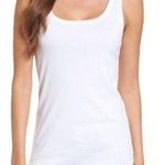 Caslon  Melody Scoop Neck Tank Top in White Small Photo 0