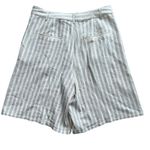 Roolee  cream & navy striped shorts. Photo 2
