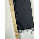 RE/DONE Originals High Rise Ankle Crop Jeans Faded Black 25 Raw Hem Button Fly Photo 4