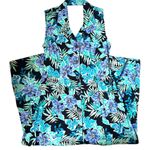 Erika Dresses Tropical Floral Sleeveless Maxi Dress Sz Small Women Front buttons Photo 5