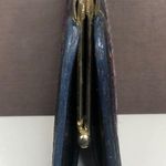 Gucci GG Supreme Navy Blue Ophidia Sherry Line Canvas Kiss Lock Coin Purse Photo 4