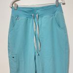 FIGS  Zamora Jogger Scrub Pant Size Medium Turquoise Light Teal Photo 2