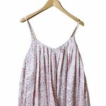 KEEPSAKE THE LABEL Swing Tank Tainted Love Pink Leopard Top White Large EUC Photo 1