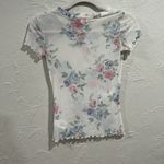 Bongo NWT y2k white  sheer floral top size small Photo 4