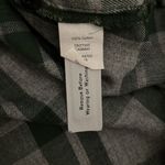 Madewell Green Plaid Quarter Zip Flannel Long Sleeve Shirt Photo 4