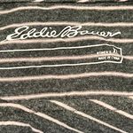 Eddie Bauer Pink Gray Striped V-neck Drop Shoulder Long Sleeve Top Women XL Photo 9