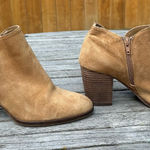 Alex Marie Women’s Shoes Brown Suede Heel Booties Size 9 Photo 0