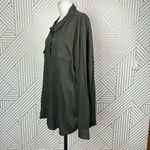 City Chic Thyme Miss Military Shirt Green Size XL / Plus Size 22 Photo 7