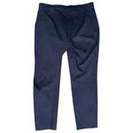 Theory  Women’s Size 8 Navy Blue Thaniel Approach Cotton Stretch Trousers Pants Photo 4