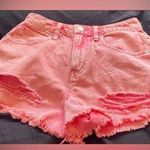 Forever 21 Denim Distressed Jean Shorts Pink - Size 24 (S) Photo 0