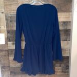 Altar'd State ✨Altar’d State Navy Blue Long Sleeve Romper Photo 4