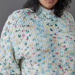 Anthropologie Gaia Sweater 2X Plus Size Speckled Knit Mock Neck Pullover Jumper Photo 8