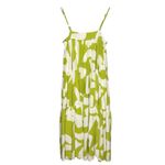 Anthropologie Abel the Label Green White Ruffle Maxi Dress Size Small Photo 3